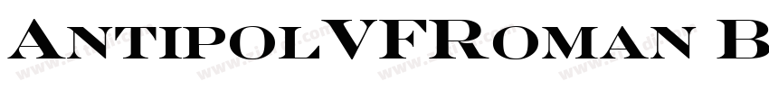 AntipolVFRoman Bold字体转换